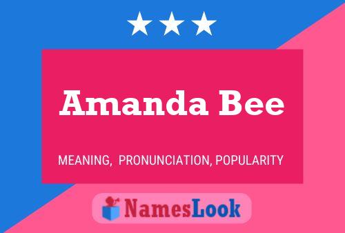 Pôster do nome Amanda Bee