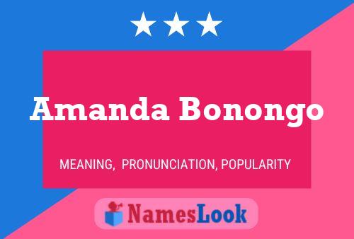 Pôster do nome Amanda Bonongo