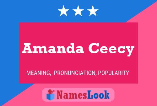 Pôster do nome Amanda Ceecy