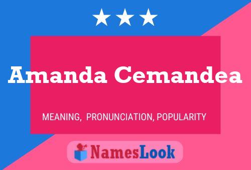 Pôster do nome Amanda Cemandea