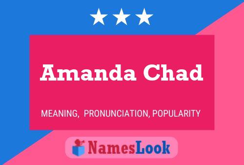 Pôster do nome Amanda Chad