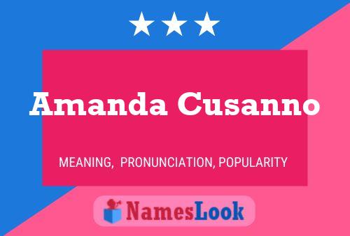 Pôster do nome Amanda Cusanno