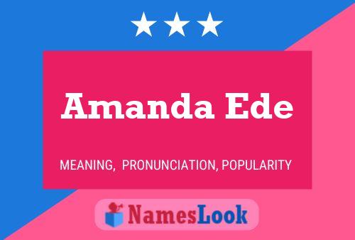 Pôster do nome Amanda Ede