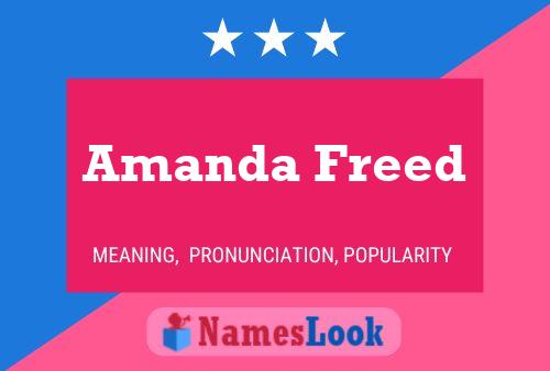 Pôster do nome Amanda Freed