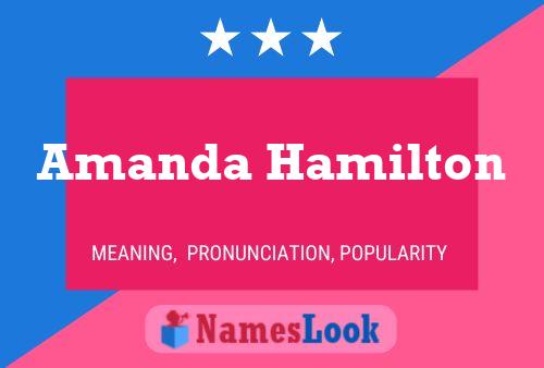 Pôster do nome Amanda Hamilton