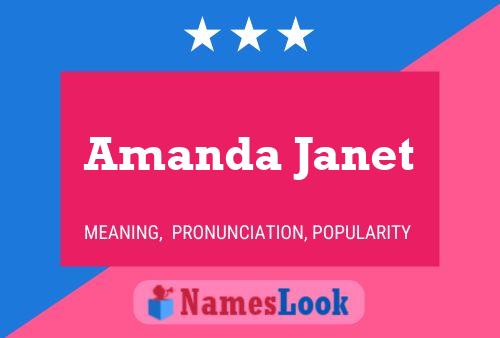 Pôster do nome Amanda Janet