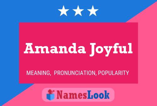 Pôster do nome Amanda Joyful