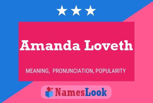 Pôster do nome Amanda Loveth