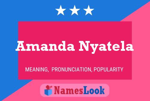 Pôster do nome Amanda Nyatela