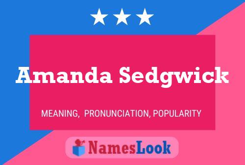 Pôster do nome Amanda Sedgwick