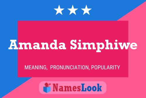 Pôster do nome Amanda Simphiwe