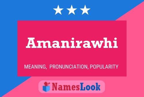 Pôster do nome Amanirawhi