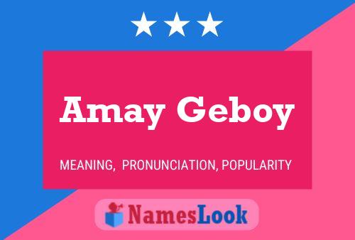 Pôster do nome Amay Geboy