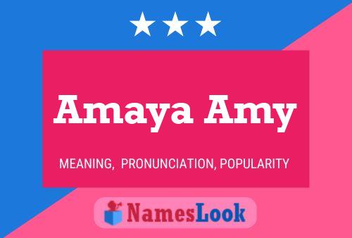 Pôster do nome Amaya Amy