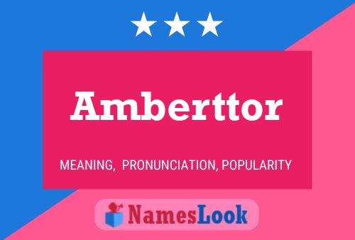 Pôster do nome Amberttor