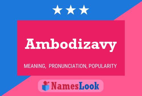 Pôster do nome Ambodizavy