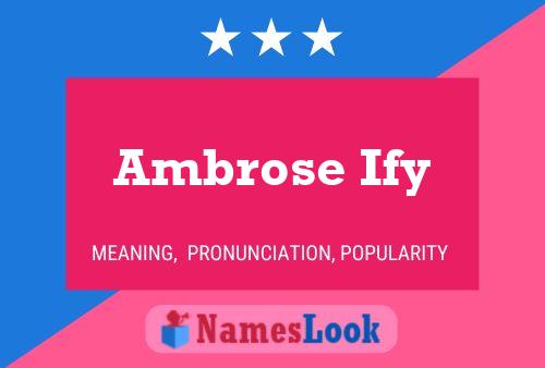 Pôster do nome Ambrose Ify