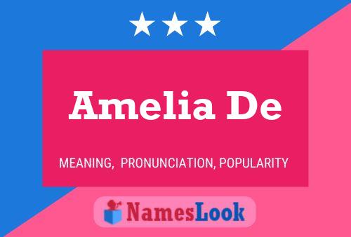 Pôster do nome Amelia De