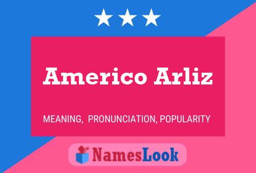 Pôster do nome Americo Arliz