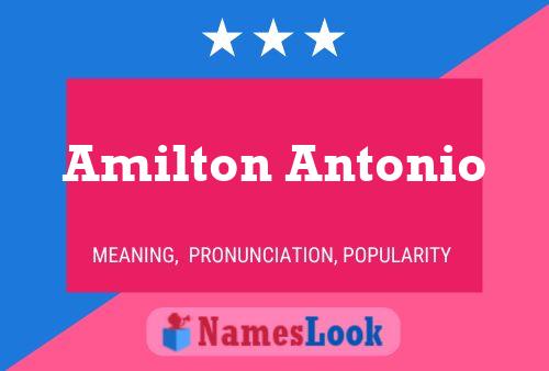 Pôster do nome Amilton Antonio