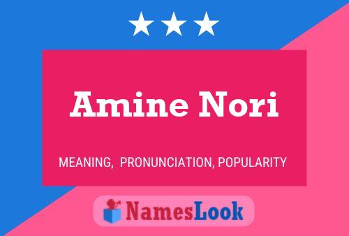 Pôster do nome Amine Nori