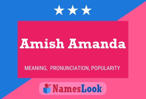 Pôster do nome Amish Amanda