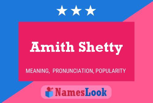 Pôster do nome Amith Shetty