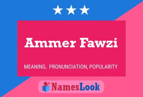 Pôster do nome Ammer Fawzi