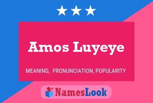 Pôster do nome Amos Luyeye