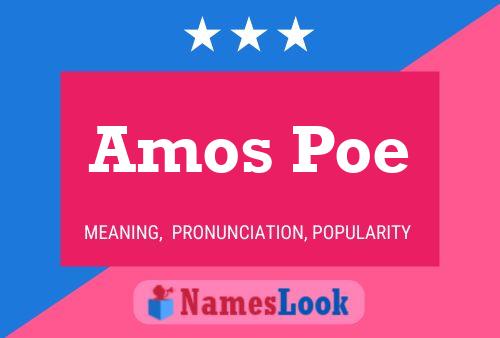 Pôster do nome Amos Poe