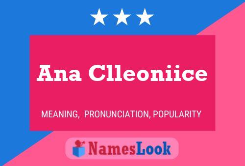 Pôster do nome Ana Clleoniice