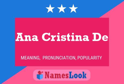 Pôster do nome Ana Cristina De