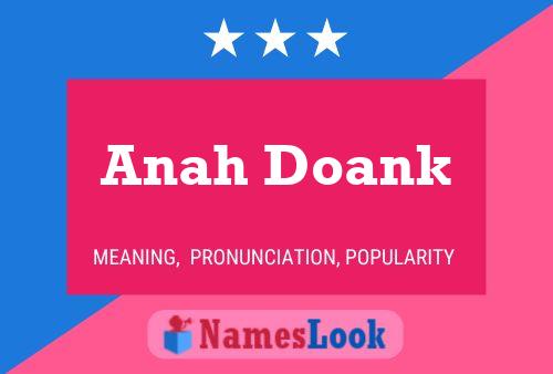 Pôster do nome Anah Doank