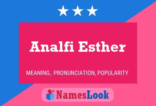 Pôster do nome Analfi Esther