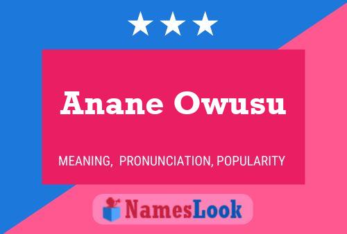 Pôster do nome Anane Owusu