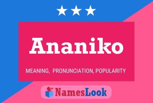 Pôster do nome Ananiko