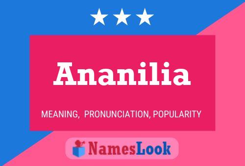 Pôster do nome Ananilia