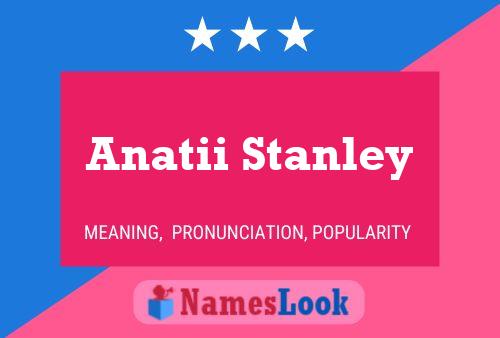 Pôster do nome Anatii Stanley