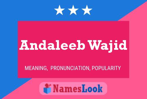 Pôster do nome Andaleeb Wajid