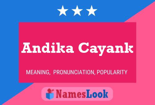 Pôster do nome Andika Cayank