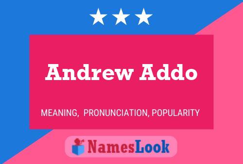 Pôster do nome Andrew Addo