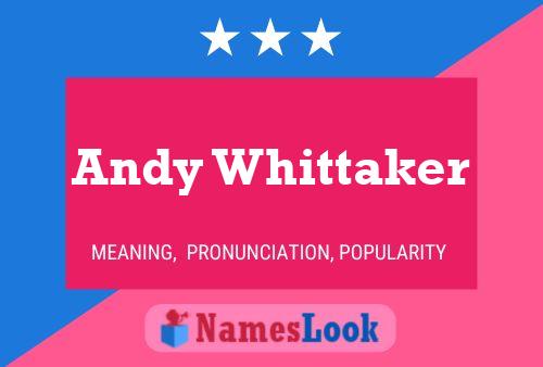 Pôster do nome Andy Whittaker