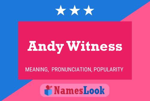 Pôster do nome Andy Witness