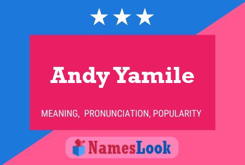 Pôster do nome Andy Yamile