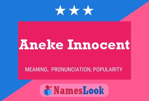 Pôster do nome Aneke Innocent