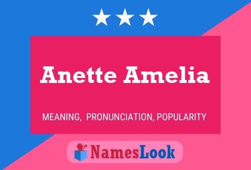 Pôster do nome Anette Amelia