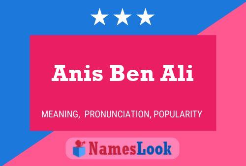 Pôster do nome Anis Ben Ali