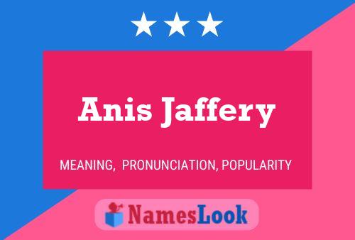 Pôster do nome Anis Jaffery