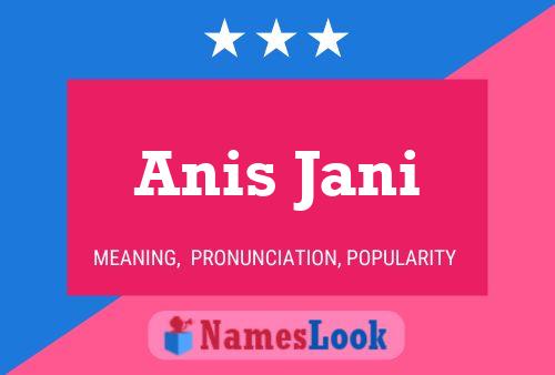 Pôster do nome Anis Jani