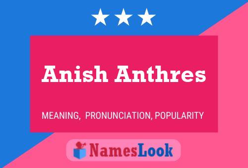 Pôster do nome Anish Anthres